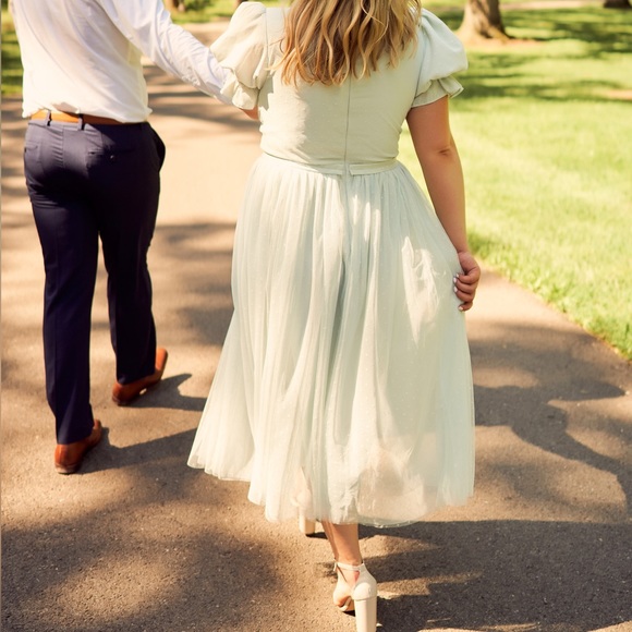 Ballerina Dress in Seafoam Green - Picture 3 of 3